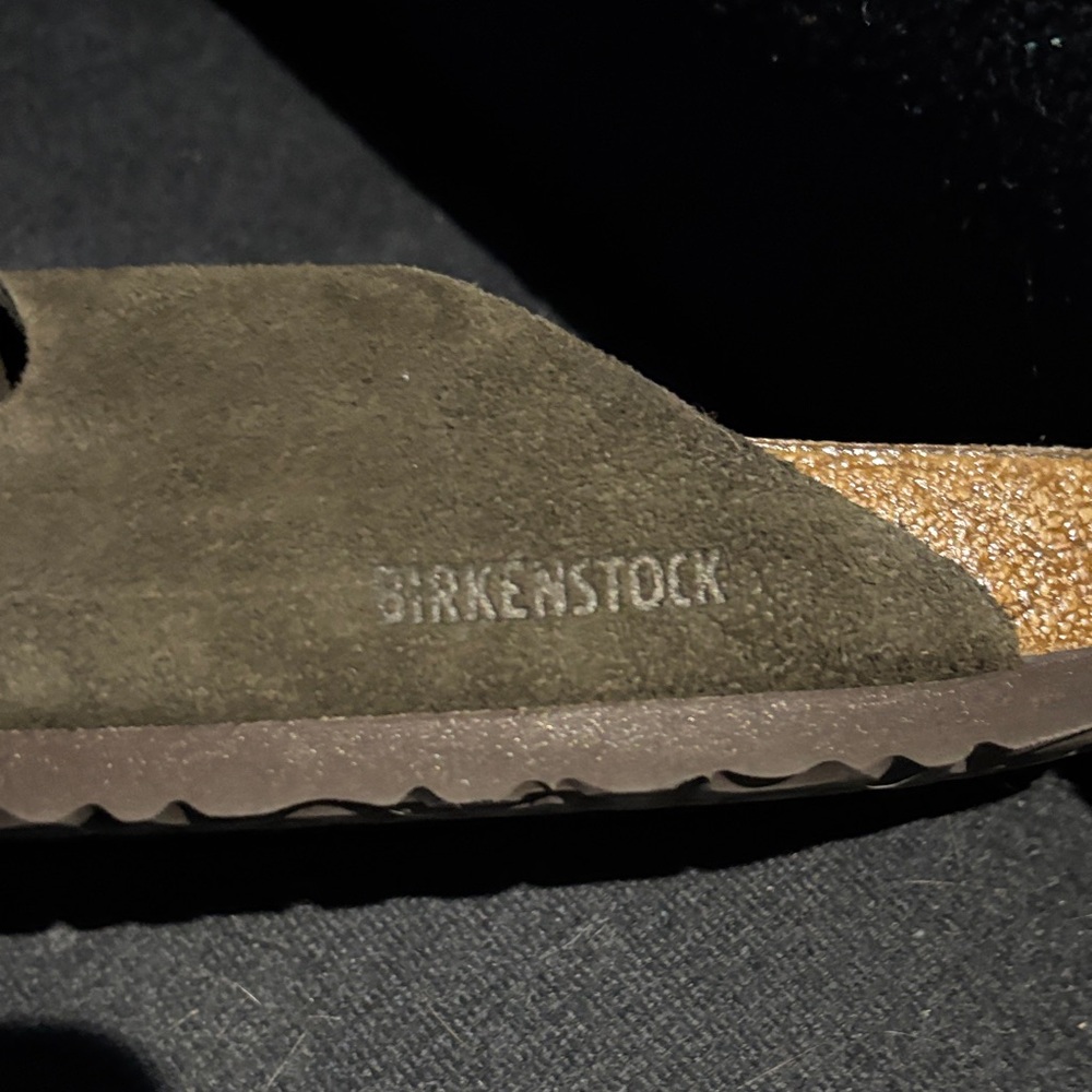 Birkenstock Brown Suede Sandals with Buckles - Picture 4 of 4